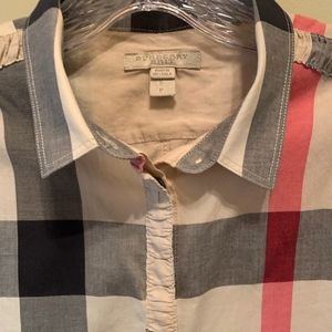 Burberry Britt plaid blouse